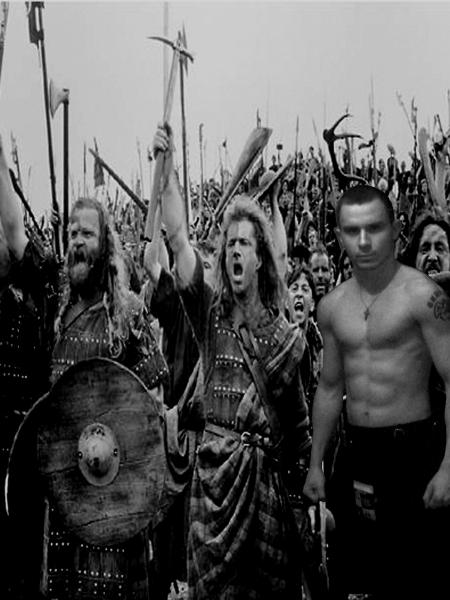 Gaby en mode Braveheart