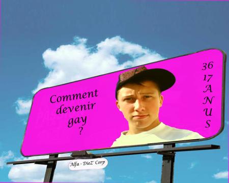 Voila mon pti Frére sur un panneau de PUB